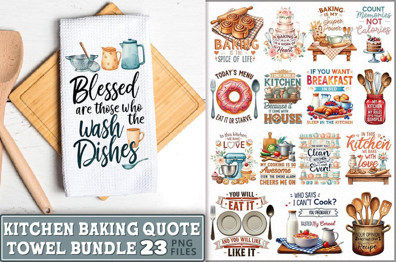 Kitchen Baking Towel Sublimation Bundle Sublimation Shetara Begum 