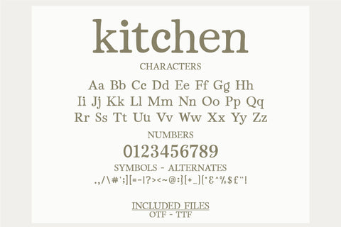 Kitchen Chaos Font: Playful Handwritten & Serif Letters for Farmhouse Projects ( Font Duo OTF TTF) Font TonisArtStudio 