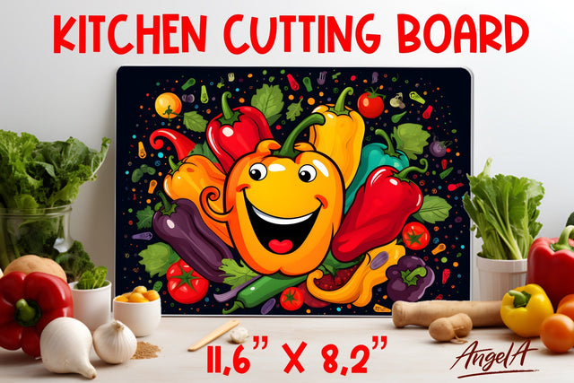 Kitchen chopping board design / funny pepper sublimation png Sublimation Angelina Semenova 