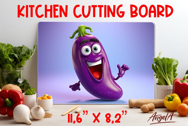 Kitchen chopping board design / funny vegetables sublimation Sublimation Angelina Semenova 