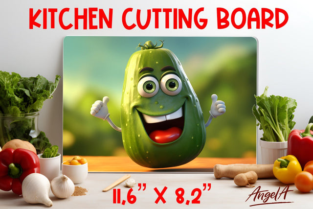 Kitchen chopping board png / funny vegetables sublimation Sublimation Angelina Semenova 