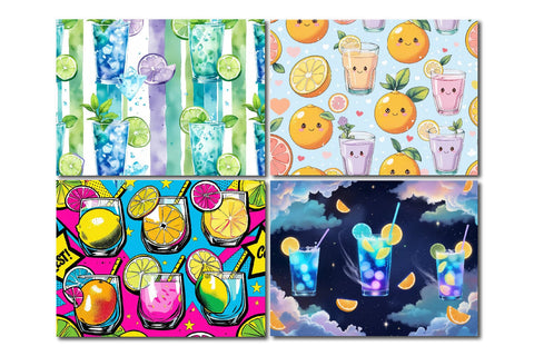 Kitchen Cutting Board Design, Stripes, Alcohol, Summer Drink Sublimation Paper Switch 