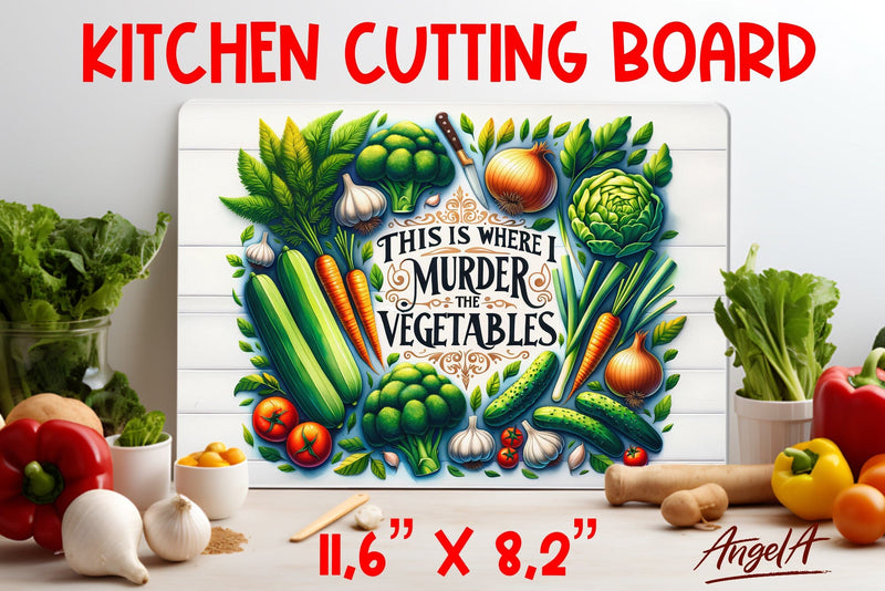 Kitchen cutting board / funny cutting board quotes, wall art Sublimation Angelina Semenova 