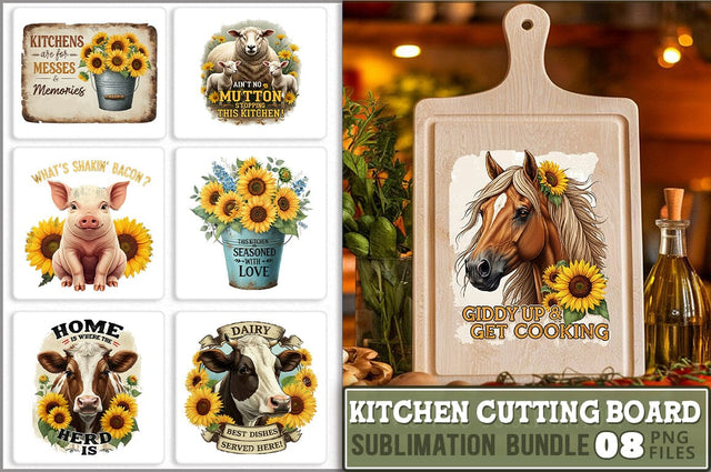 Kitchen Cutting Board Sublimation Bundle Sublimation Shetara Begum 