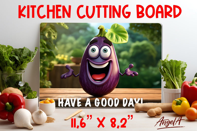 Kitchen cutting board sublimation / funny vegetable png Sublimation Angelina Semenova 