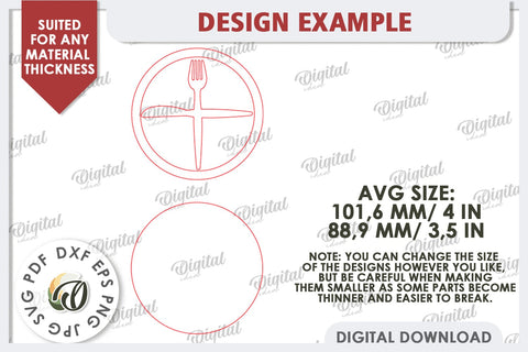 Kitchen Decor SVG. Kitchen Tiered Tray Laser Cut Design SVG Evgenyia Guschina 
