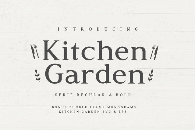 Kitchen Garden Font Manjali_Studio 