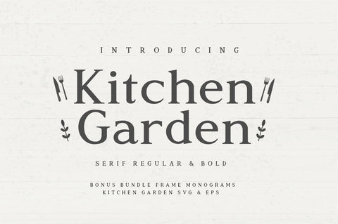 Kitchen Garden Font Manjali_Studio 