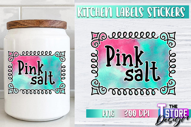 Kitchen Labels Stickers Sublimation | Kitchen Decoration PNG | Home Design v.1 Sublimation The T Store Design 