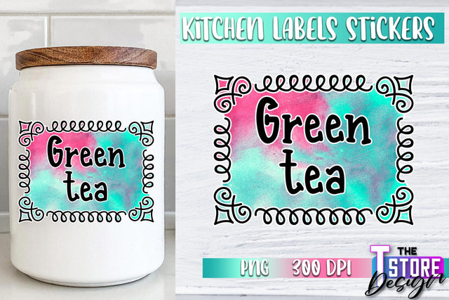 Kitchen Labels Stickers Sublimation | Kitchen Decoration PNG | Home Design v.1 Sublimation The T Store Design 