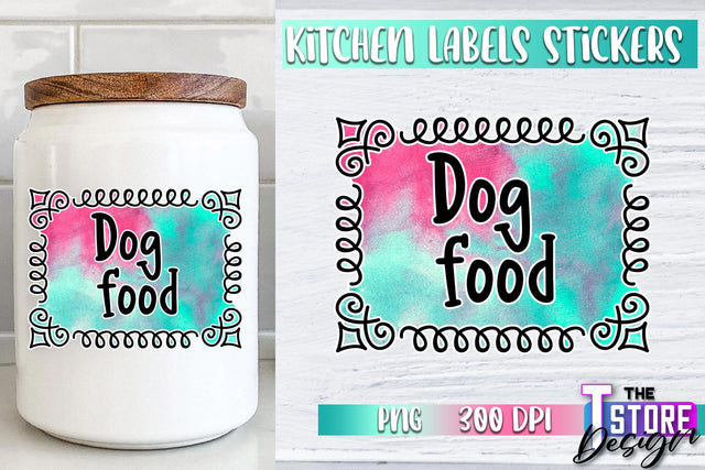 Kitchen Labels Stickers Sublimation | Kitchen Decoration PNG | Home Design v.1 Sublimation The T Store Design 