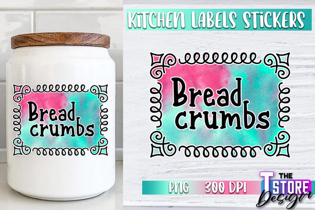 Kitchen Labels Stickers Sublimation | Kitchen Decoration PNG | Home Design v.1 Sublimation The T Store Design 