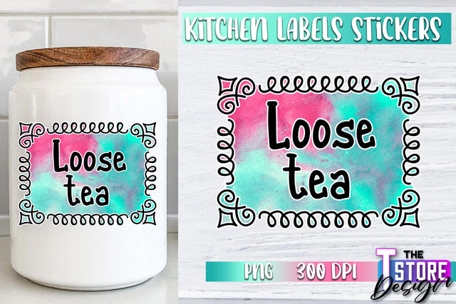 Kitchen Labels Stickers Sublimation | Kitchen Decoration PNG | Home Design v.1 Sublimation The T Store Design 