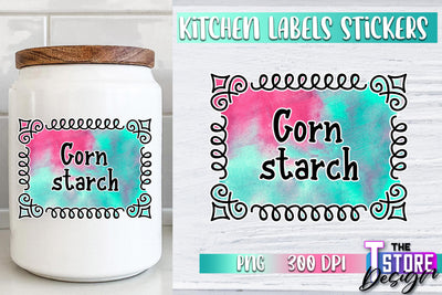 Kitchen Labels Stickers Sublimation | Kitchen Decoration PNG | Home Design v.1 Sublimation The T Store Design 