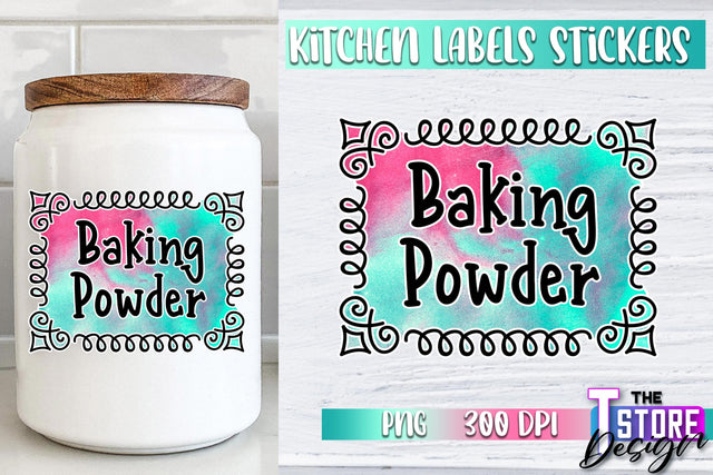 Kitchen Labels Stickers Sublimation | Kitchen Decoration PNG | Home Design v.1 Sublimation The T Store Design 