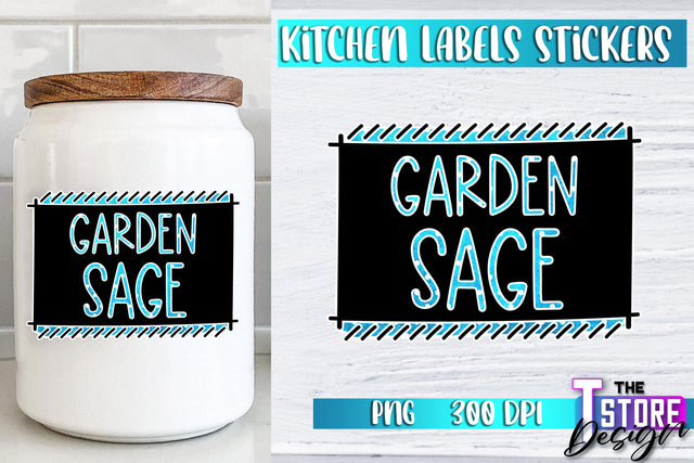 Kitchen Labels Stickers Sublimation | Kitchen Decoration PNG | Home Design v.2 Sublimation The T Store Design 