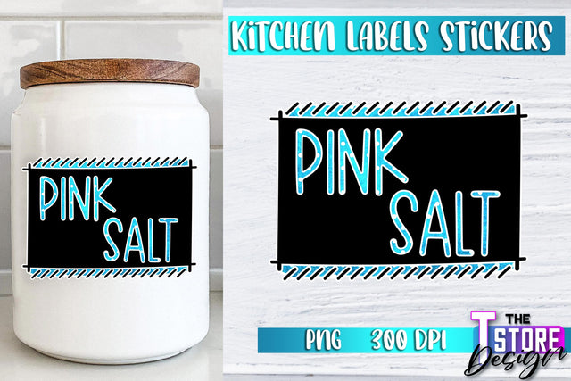 Kitchen Labels Stickers Sublimation | Kitchen Decoration PNG | Home Design v.2 Sublimation The T Store Design 
