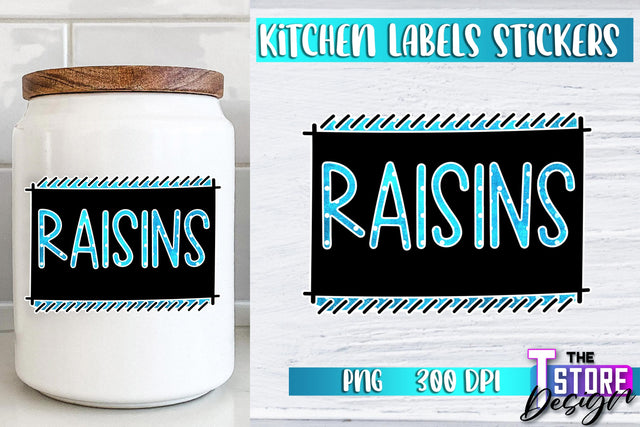 Kitchen Labels Stickers Sublimation | Kitchen Decoration PNG | Home Design v.2 Sublimation The T Store Design 