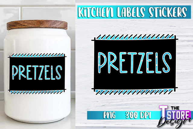 Kitchen Labels Stickers Sublimation | Kitchen Decoration PNG | Home Design v.2 Sublimation The T Store Design 