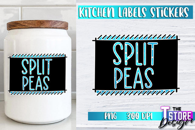 Kitchen Labels Stickers Sublimation | Kitchen Decoration PNG | Home Design v.2 Sublimation The T Store Design 