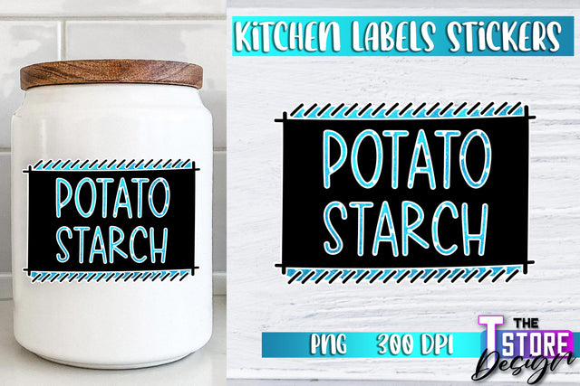 Kitchen Labels Stickers Sublimation | Kitchen Decoration PNG | Home Design v.2 Sublimation The T Store Design 