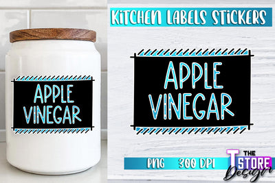 Kitchen Labels Stickers Sublimation | Kitchen Decoration PNG | Home Design v.2 Sublimation The T Store Design 