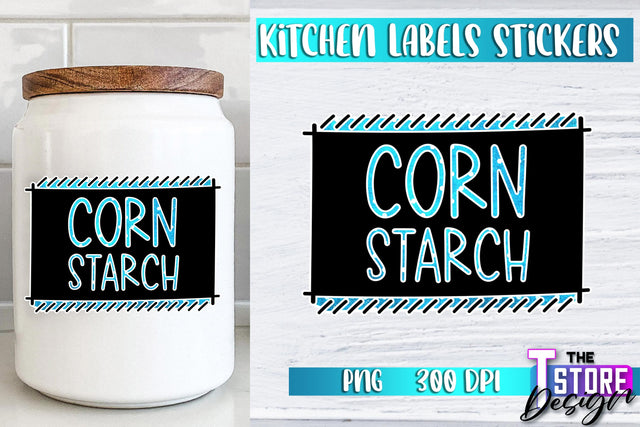 Kitchen Labels Stickers Sublimation | Kitchen Decoration PNG | Home Design v.2 Sublimation The T Store Design 