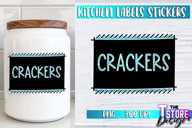 Kitchen Labels Stickers Sublimation | Kitchen Decoration PNG | Home Design v.2 Sublimation The T Store Design 