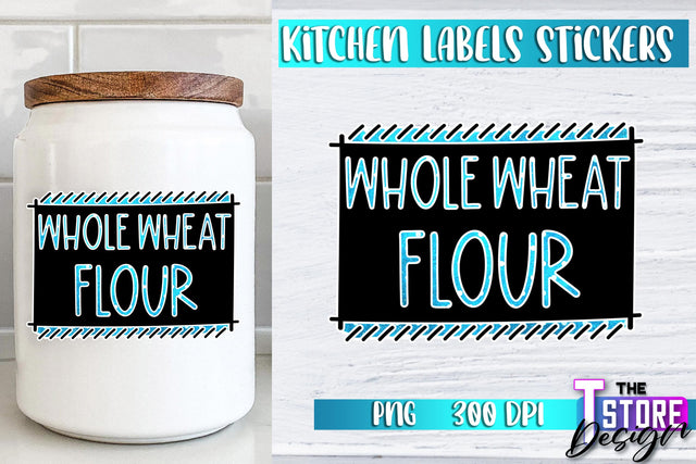 Kitchen Labels Stickers Sublimation | Kitchen Decoration PNG | Home Design v.2 Sublimation The T Store Design 