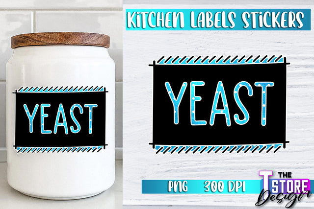 Kitchen Labels Stickers Sublimation | Kitchen Decoration PNG | Home Design v.2 Sublimation The T Store Design 