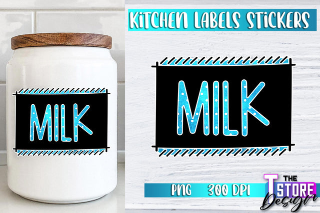 Kitchen Labels Stickers Sublimation | Kitchen Decoration PNG | Home Design v.2 Sublimation The T Store Design 