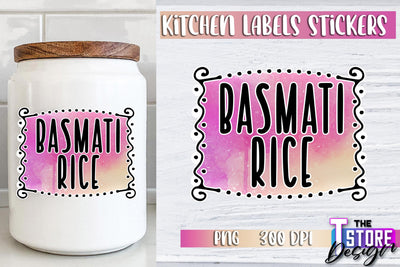 Kitchen Labels Stickers Sublimation | Kitchen Decoration PNG | Home Design v.3 Sublimation The T Store Design 