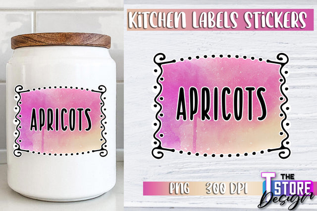 Kitchen Labels Stickers Sublimation | Kitchen Decoration PNG | Home Design v.3 Sublimation The T Store Design 