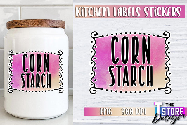 Kitchen Labels Stickers Sublimation | Kitchen Decoration PNG | Home Design v.3 Sublimation The T Store Design 