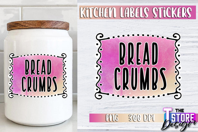 Kitchen Labels Stickers Sublimation | Kitchen Decoration PNG | Home Design v.3 Sublimation The T Store Design 