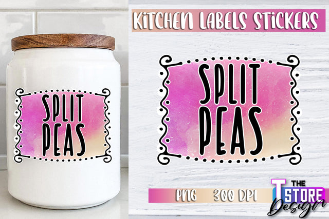 Kitchen Labels Stickers Sublimation | Kitchen Decoration PNG | Home Design v.3 Sublimation The T Store Design 