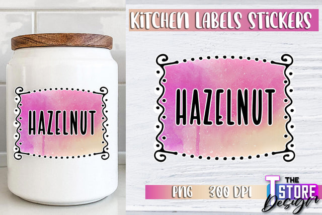 Kitchen Labels Stickers Sublimation | Kitchen Decoration PNG | Home Design v.3 Sublimation The T Store Design 