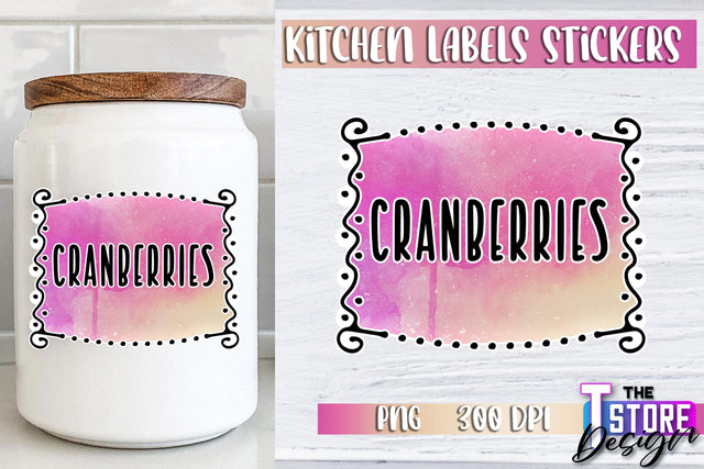 Kitchen Labels Stickers Sublimation | Kitchen Decoration PNG | Home Design v.3 Sublimation The T Store Design 