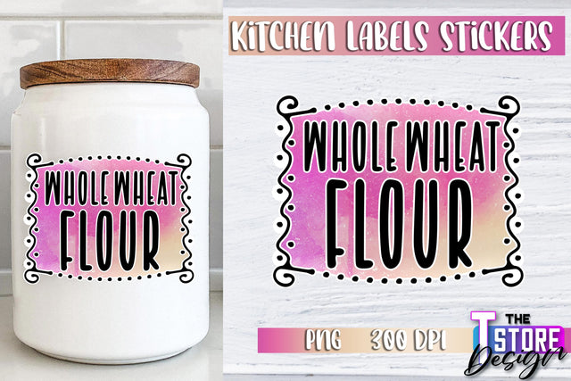 Kitchen Labels Stickers Sublimation | Kitchen Decoration PNG | Home Design v.3 Sublimation The T Store Design 