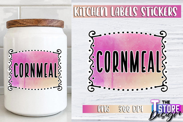 Kitchen Labels Stickers Sublimation | Kitchen Decoration PNG | Home Design v.3 Sublimation The T Store Design 