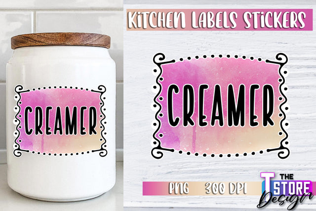 Kitchen Labels Stickers Sublimation | Kitchen Decoration PNG | Home Design v.3 Sublimation The T Store Design 