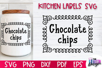 Kitchen Labels SVG Design | Home Design SVG | Jar Labels v.1 SVG The T Store Design 