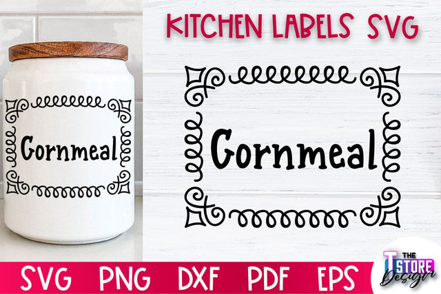 Kitchen Labels SVG Design | Home Design SVG | Jar Labels v.1 SVG The T Store Design 