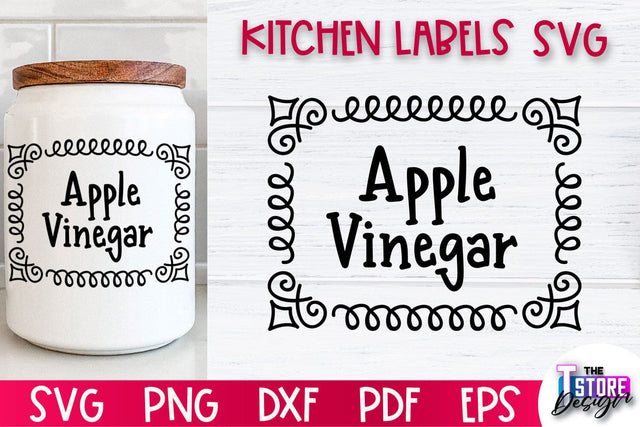 Kitchen Labels SVG Design | Home Design SVG | Jar Labels v.1 SVG The T Store Design 