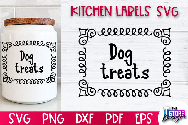 Kitchen Labels SVG Design | Home Design SVG | Jar Labels v.1 SVG The T Store Design 
