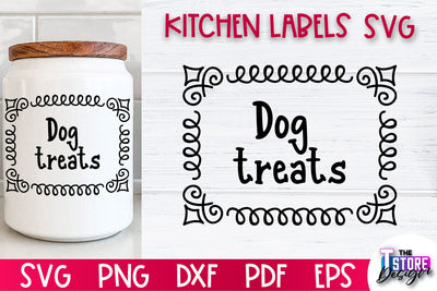 Kitchen Labels SVG Design | Home Design SVG | Jar Labels v.1 SVG The T Store Design 