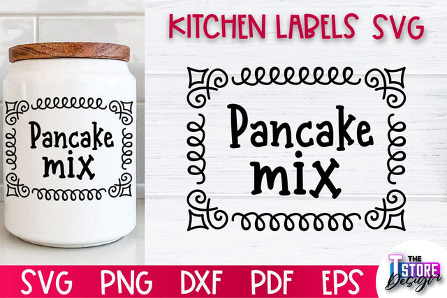 Kitchen Labels SVG Design | Home Design SVG | Jar Labels v.1 SVG The T Store Design 