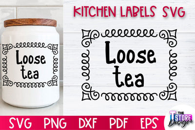 Kitchen Labels SVG Design | Home Design SVG | Jar Labels v.1 SVG The T Store Design 