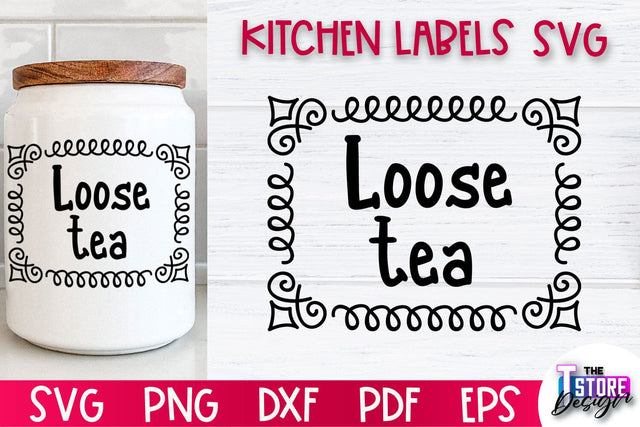 Kitchen Labels SVG Design | Home Design SVG | Jar Labels v.1 SVG The T Store Design 