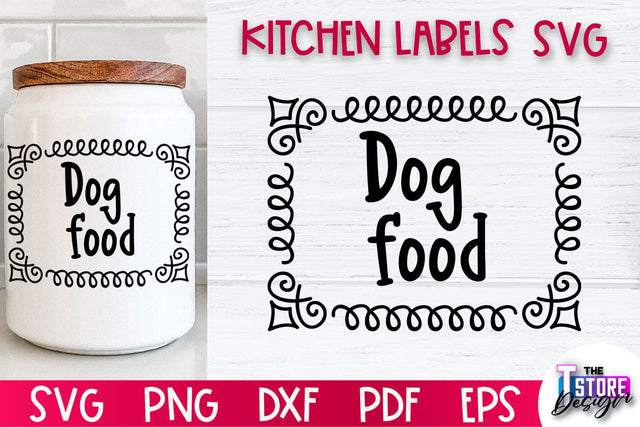 Kitchen Labels SVG Design | Home Design SVG | Jar Labels v.1 SVG The T Store Design 